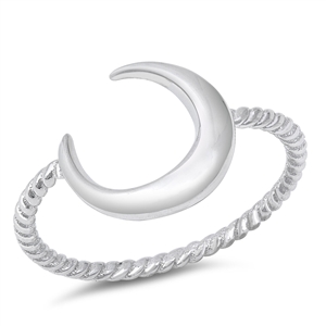 Silver Ring - Moon