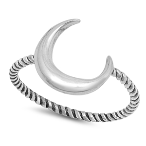 Silver Ring - Moon