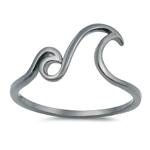 Silver Ring - Double Waves