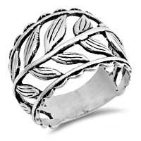 Silver Ring - Leaves