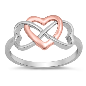 Silver Ring - Infinity Heart