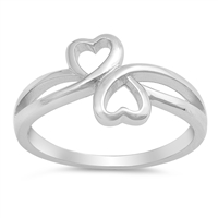 Silver Ring - Hearts