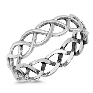 Silver Ring - Braided Band