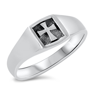 Silver Ring - Cross