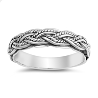 Silver Ring - Multi Braided Band