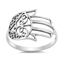 Silver Ring - Hamsa