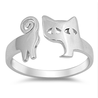 Silver Ring - Cat