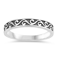 Silver Ring - Filigree Band