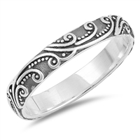 Silver Ring - Filigree Band