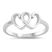 Silver Ring - Hearts