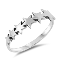 Silver Ring - Stars