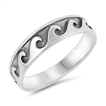 Silver Ring - Wave