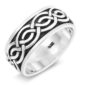 Silver Spinner Ring - Celtic