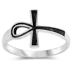 Silver Ring - Cross