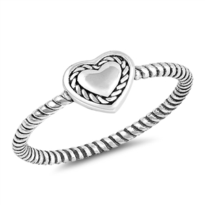 Silver Ring - Heart