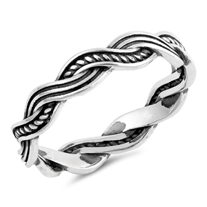 Silver Ring - Braided