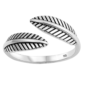 Silver Ring - Feather