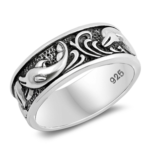 Silver Ring - Dolphin