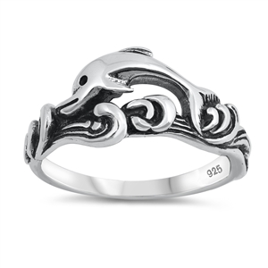 Silver Ring - Dolphin