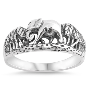 Silver Ring - Elephant