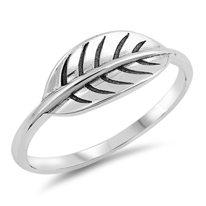 Silver Ring - Leaf