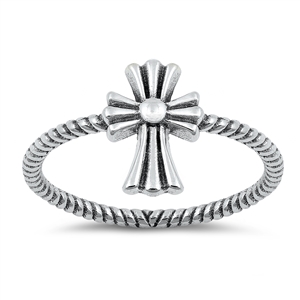 Silver Ring - Cross