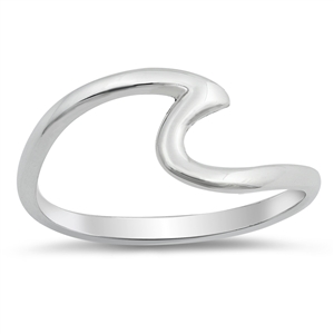 Silver Ring - Wave