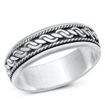 Silver Bali Spinner Ring