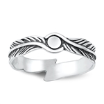 Silver Ring - Feather