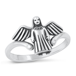 Silver Ring - Jesus w/ Wings