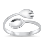 Silver Ring - Spoon & Fork