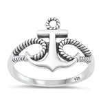 Silver Ring - Anchor