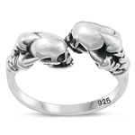 Silver Ring - Skull & Claws