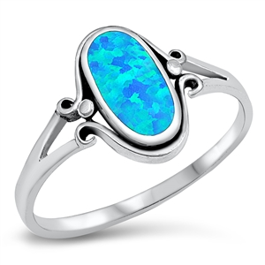 Silver Lab Opal Ring