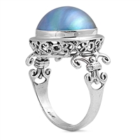 Silver Ring W/ Pearl