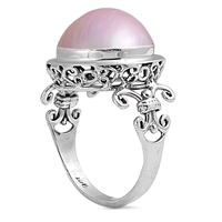 Silver Ring W/ Pearl