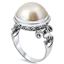 Silver Ring W/ Pearl