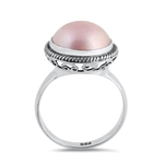 Silver Stone Ring - Mabe Pearl