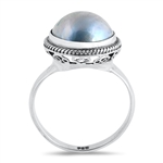 Silver Stone Ring - Mabe Pearl