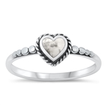 Silver Stone Ring