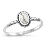 Silver Stone Ring