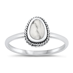 Silver Stone Ring