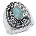 Silver Stone Ring - Bali