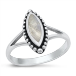 Silver Stone Ring