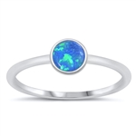 Silver Lab Opal Ring