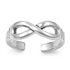 Silver Toe Ring - Infinity