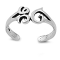 Silver Toe Ring - Om Sign