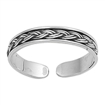 Silver Toe Ring - Bali Design