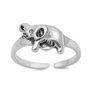 Silver Toe Ring - Elephant