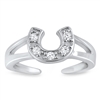 Silver Toe Ring - Horseshoe